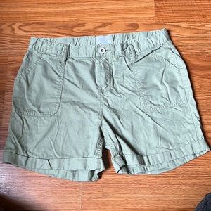 Cargo shorts.  Sage Green size 16 kids.